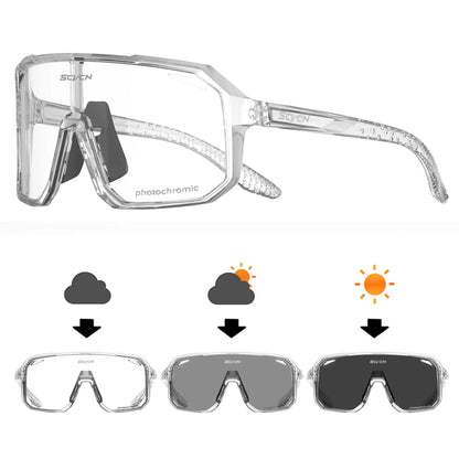 Photochromic Cycling Sunglasses MTB Glasses Road Bike Cycling UV400 Goggles Men Women Outdoor Bicycle Sports Eyewear New