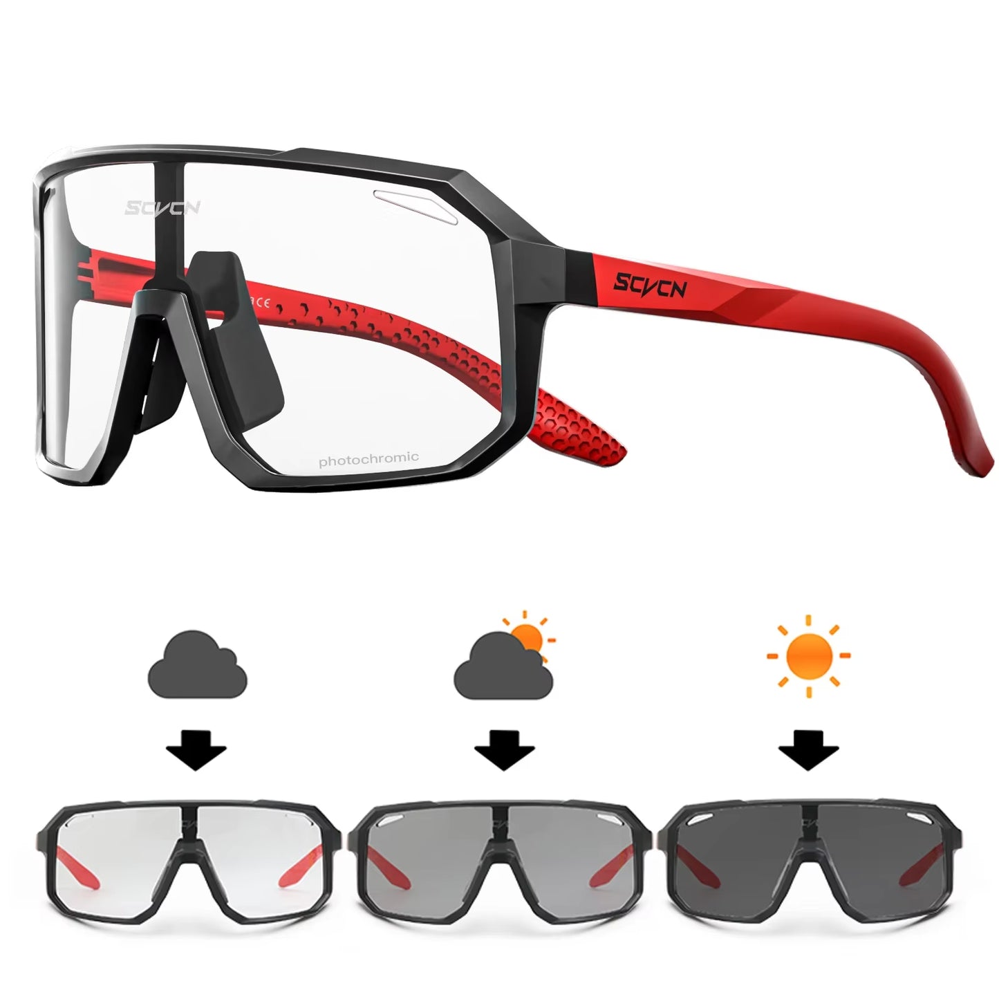 Photochromic Cycling Sunglasses MTB Glasses Road Bike Cycling UV400 Goggles Men Women Outdoor Bicycle Sports Eyewear New