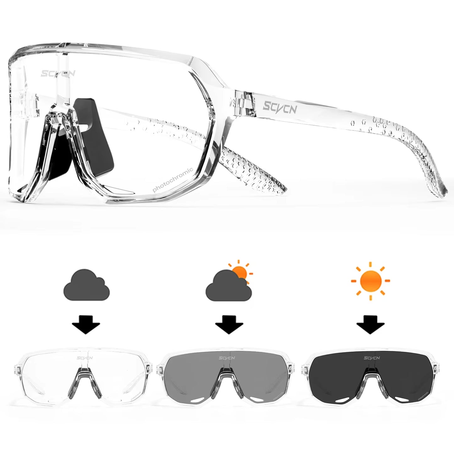 Photochromic Cycling Sunglasses MTB Glasses Road Bike Cycling UV400 Goggles Men Women Outdoor Bicycle Sports Eyewear New