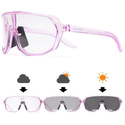 Photochromic Cycling Sunglasses MTB Glasses Road Bike Cycling UV400 Goggles Men Women Outdoor Bicycle Sports Eyewear New