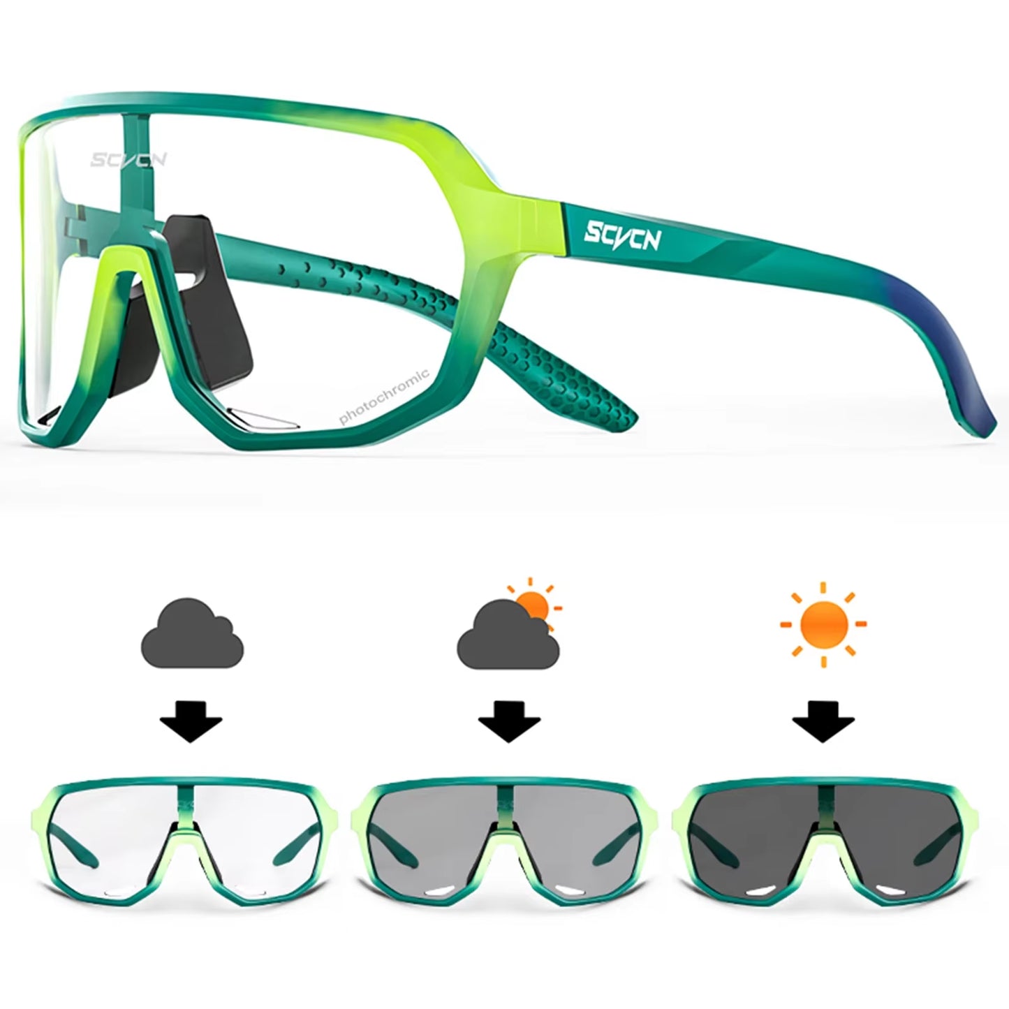 Photochromic Cycling Sunglasses MTB Glasses Road Bike Cycling UV400 Goggles Men Women Outdoor Bicycle Sports Eyewear New